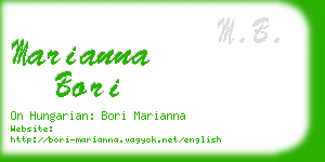 marianna bori business card